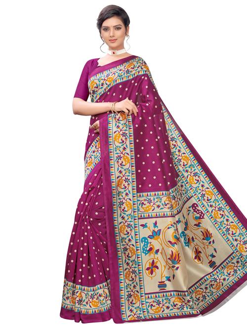 polka dots printed saree - 17459865 - Very Small Image - 1