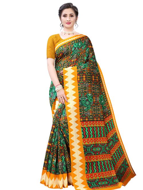 ikat printed saree - 17459896 - Very Small Image - 1