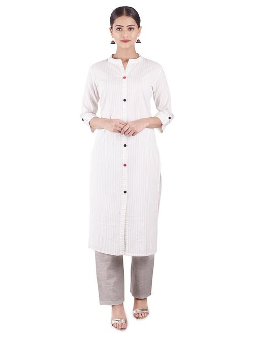 striped straight kurta - 17460353 - Very Small Image - 1