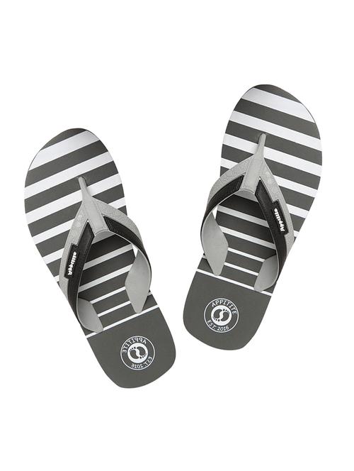 grey rubber slip on flip flops - 17460421 - Very Small Image - 1