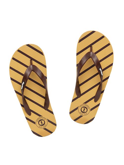 brown rubber slip on flip flops - 17460456 - Very Small Image - 1