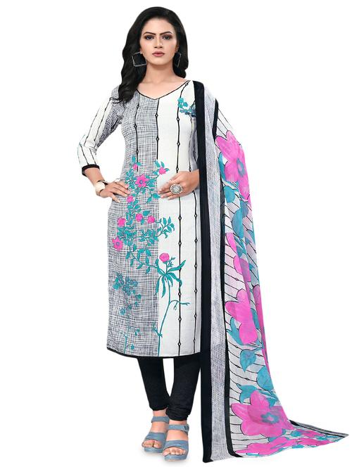 printed unstitched suit - 17460812 - Very Small Image - 1