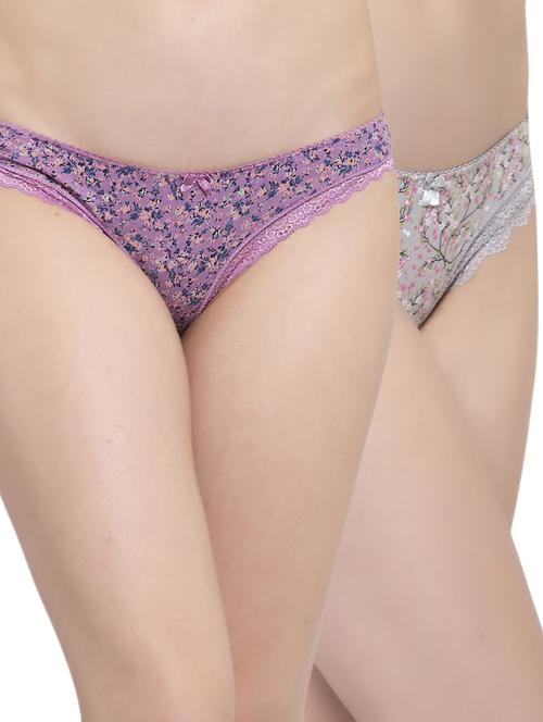 grey cotton combos panty - 17461075 - Very Small Image - 1