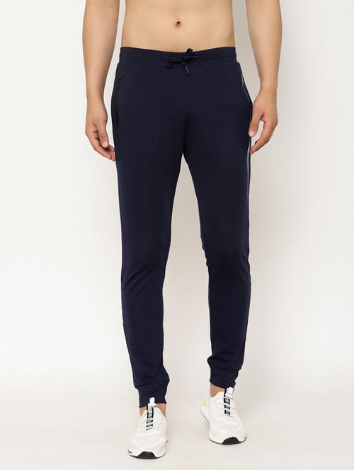 navy blue solid jogger - 17461262 - Very Small Image - 1