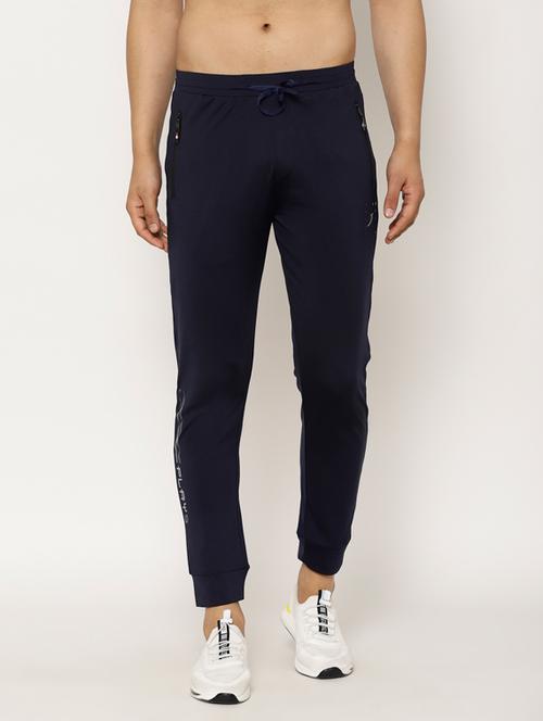 navy blue solid full length jogger - 17461264 - Very Small Image - 1