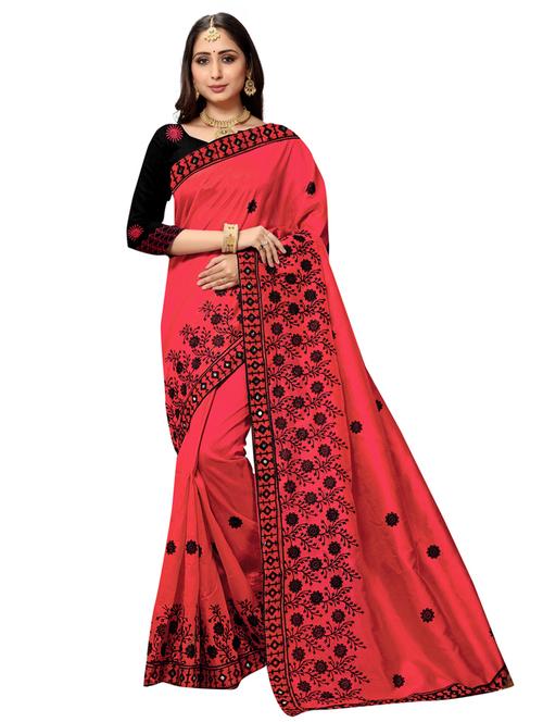 self design embroidered saree - 17461818 - Very Small Image - 1