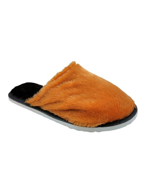 orange synthetic & mesh slip on flip flops - 17462125 - Very Small Image - 1