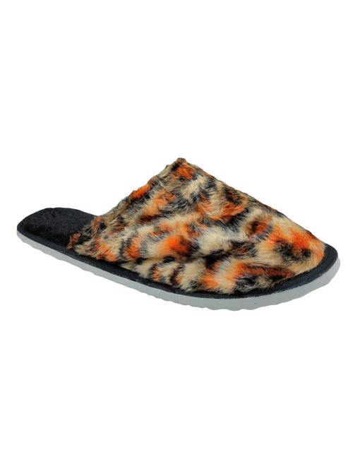 orange synthetic & mesh slip on flip flops - 17462134 - Very Small Image - 1