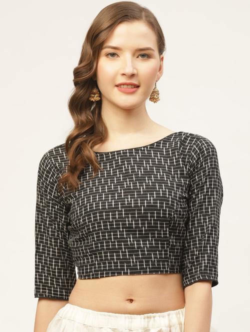 check printed blouse - 17462216 - Very Small Image - 1