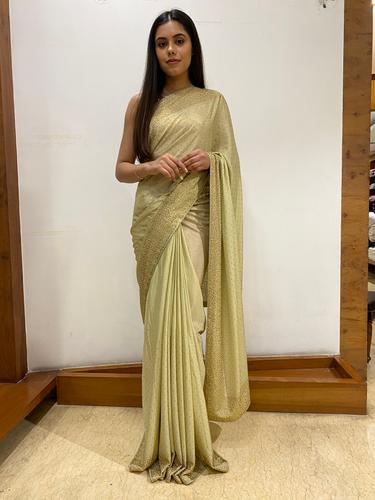 embellished georgette saree - 17462248 - Very Small Image - 1