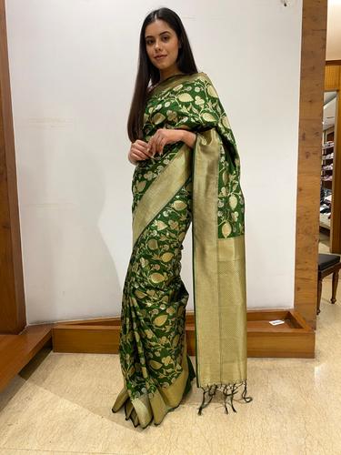 zari work banarasi silk saree - 17462249 - Very Small Image - 1