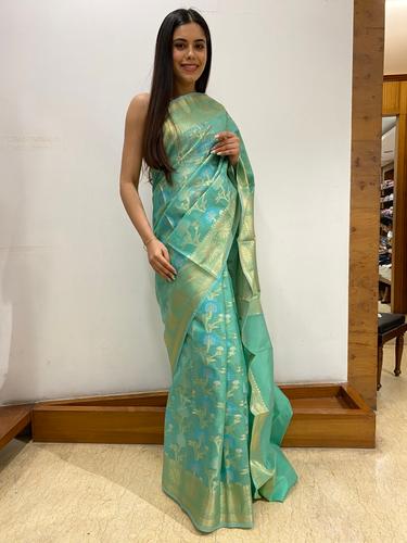 zari work banarasi saree - 17462250 - Very Small Image - 1