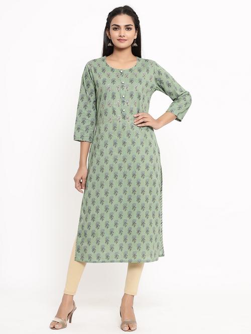 floral a-line kurta - 17462527 - Very Small Image - 1