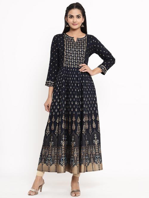 women's flared kurta - 17462529 - Very Small Image - 1