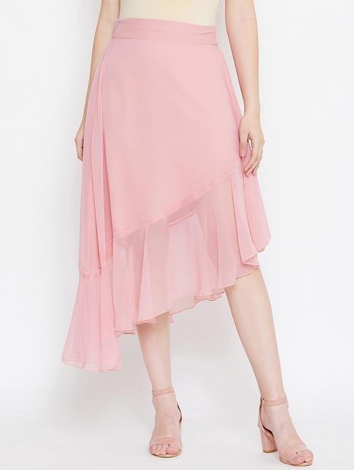 high rise asymmetric a-line skirt - 17462663 - Very Small Image - 1