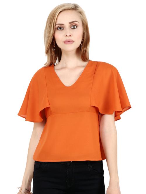 cape sleeved solid top - 17462705 - Very Small Image - 1