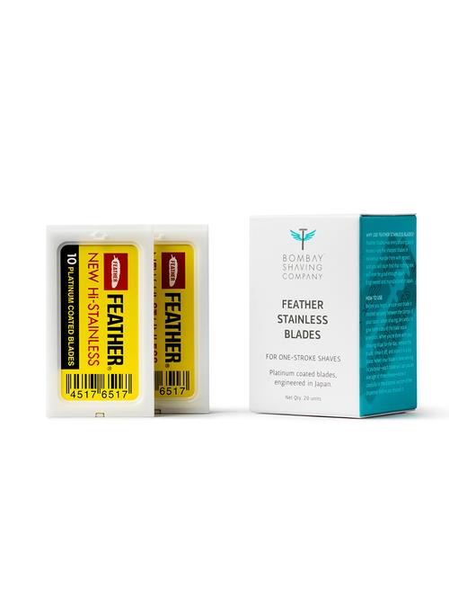 feather razor blades, platinum coated (pack of 20) - 17463597 - Very Small Image - 1