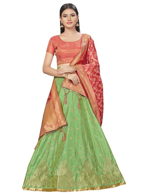self design a-line lehenga - 17464374 - Very Small Image - 1