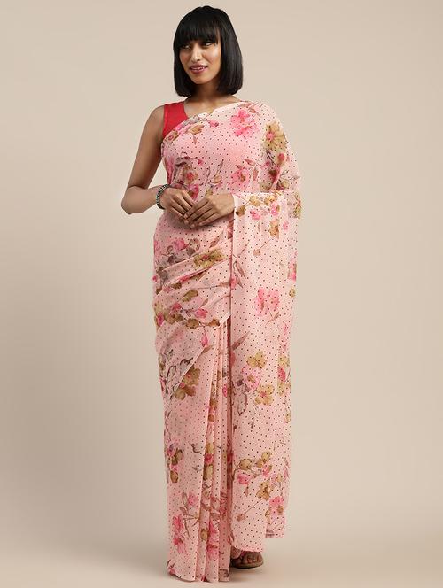 floral printed saree - 17464704 - Very Small Image - 1