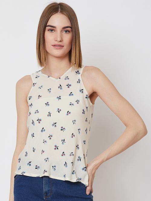 overlap detail floral top - 17465170 - Very Small Image - 1