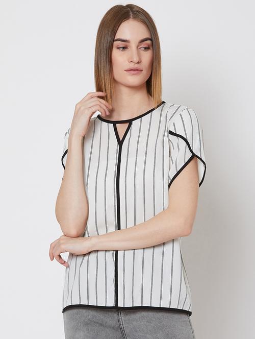 tulip sleeves striped top - 17465172 - Very Small Image - 1
