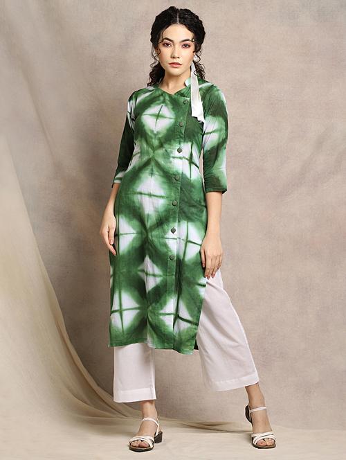 tie & dye kurta pant set - 17465939 - Very Small Image - 1