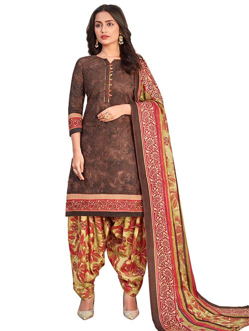 printed salwar suit unstitched suit - 17466259 - Very Small Image - 1