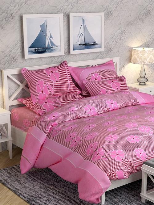 galce cotton double bedsheet with 2 pillow covers - 17467295 - Very Small Image - 1