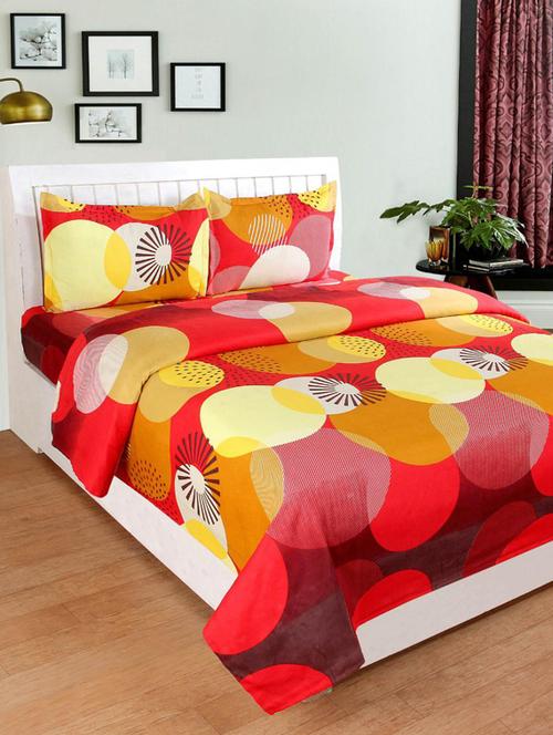 galce cotton double bedsheet with 2 pillow covers - 17467296 - Very Small Image - 1