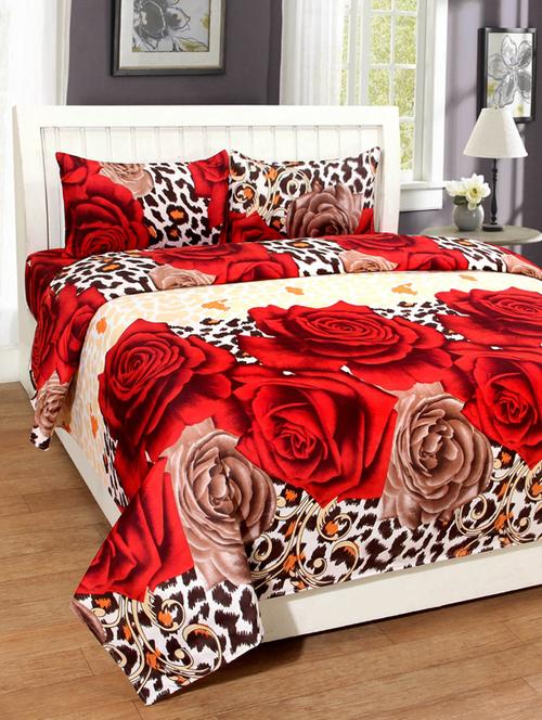 galce cotton double bedsheet with 2 pillow covers - 17467330 - Very Small Image - 1