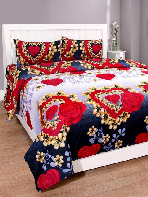 printed bedsheet with pillow covers - 17467368 - Very Small Image - 1