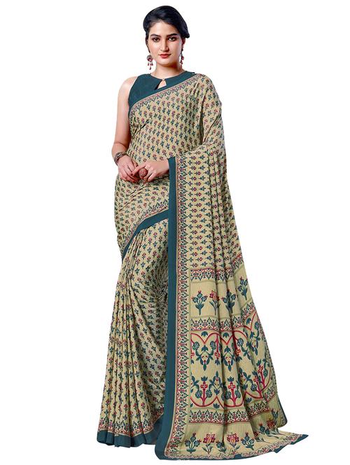 floral printed saree - 17467543 - Very Small Image - 1