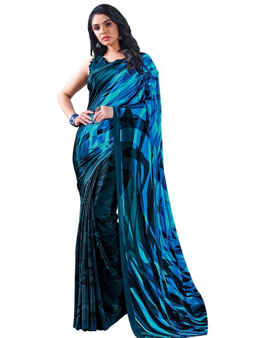 geometric printed saree - 17467566 - Very Small Image - 1
