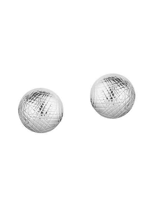 silver metal studs earring - 17468807 - Very Small Image - 1