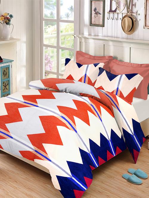 velvet king size double bedsheet with 2 pillow cover - 17468870 - Very Small Image - 1