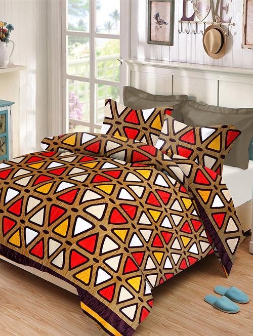 velvet king size double bedsheet with 2 pillow cover - 17468878 - Very Small Image - 1