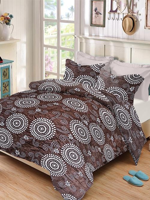 velvet king size double bedsheet with 2 pillow cover - 17468885 - Very Small Image - 1