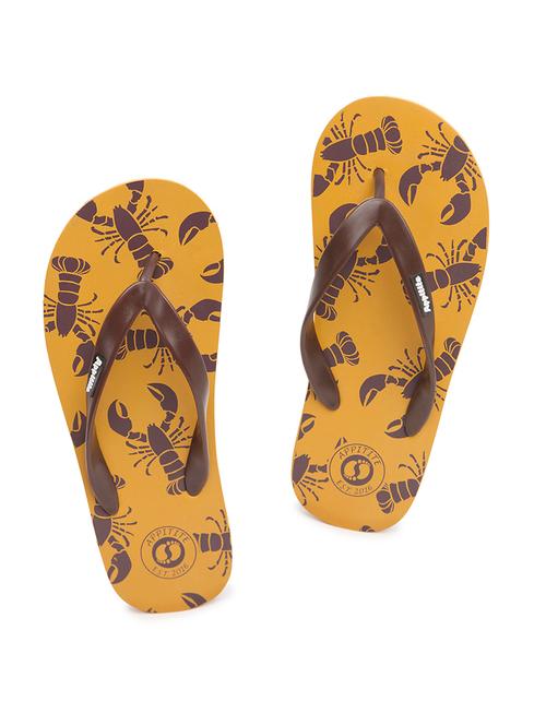 tan rubber toe separator flip flops - 17468961 - Very Small Image - 1