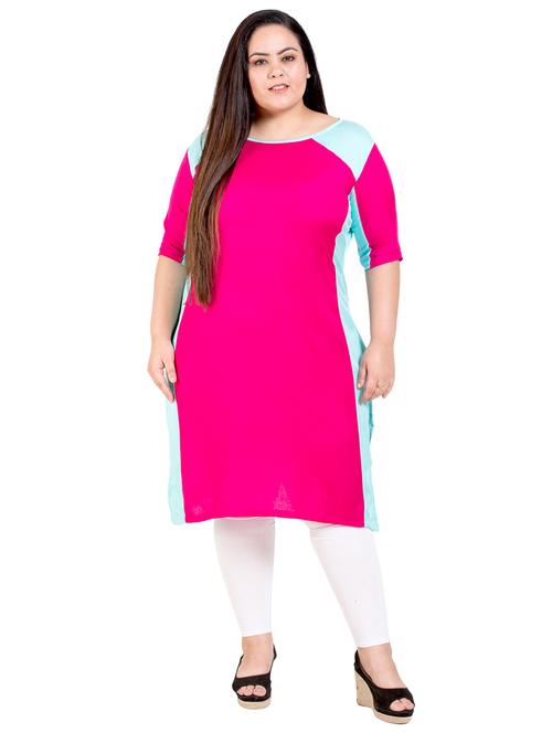 color block plus kurta - 17469330 - Very Small Image - 1