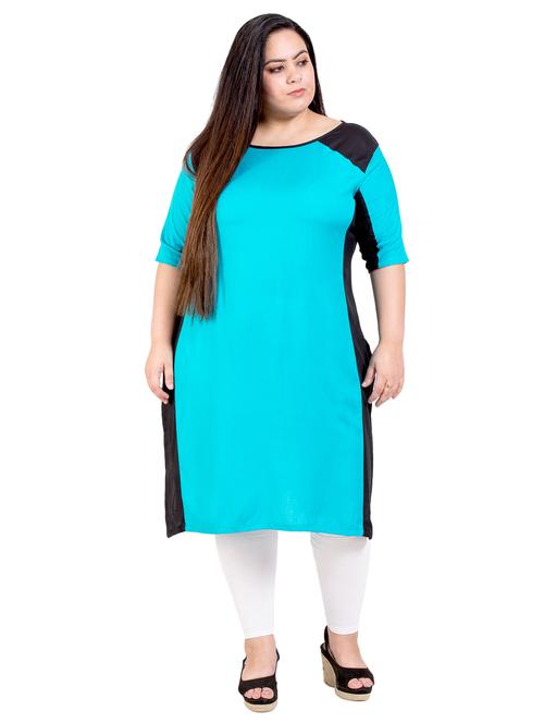 color block plus kurta - 17469331 - Very Small Image - 1