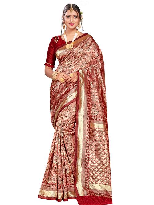 self design kanjivaram saree - 17469374 - Very Small Image - 1