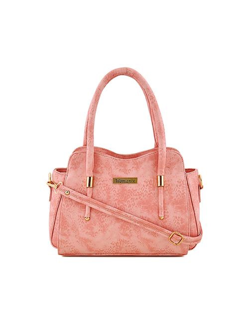pink leatherette (pu) handbag - 17469415 - Very Small Image - 1