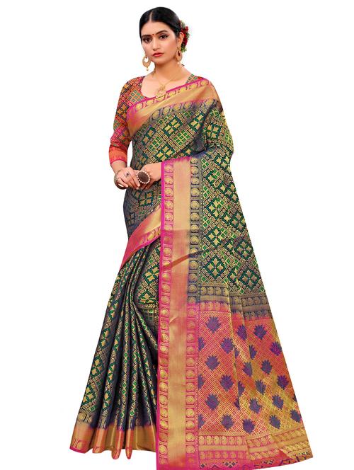 self design kanjivaram saree - 17469548 - Very Small Image - 1