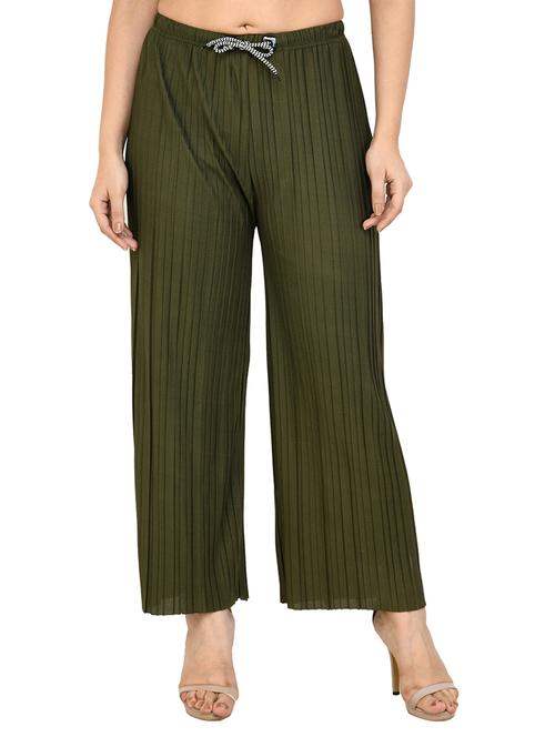 drawstring waist solid palazzo - 17471152 - Very Small Image - 1