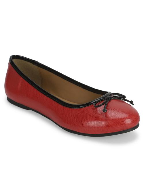 red pu slip on ballerina - 17472881 - Very Small Image - 1