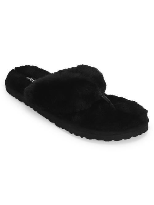 black synthetic slippers flip flops - 17472904 - Very Small Image - 1