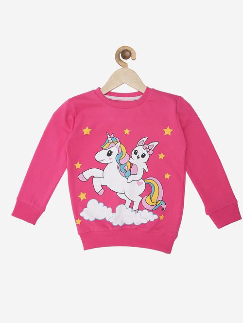 pink cotton fleece sweatshirt - 17473612 - Very Small Image - 1