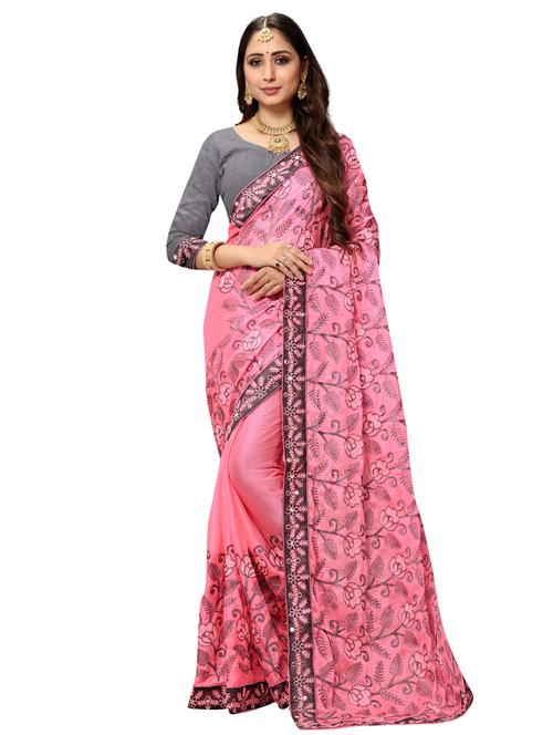 embroidered woven saree - 17474140 - Very Small Image - 1