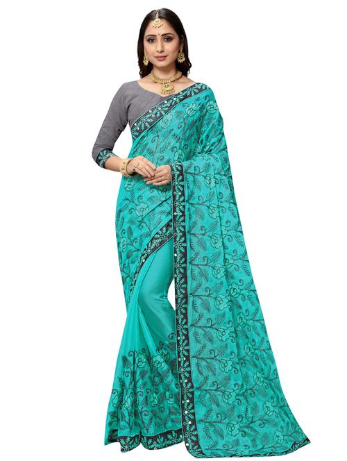 embroidered woven saree - 17474170 - Very Small Image - 1