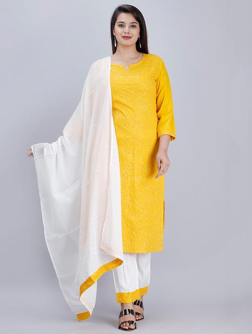 embroidered suit set - 17474367 - Very Small Image - 1